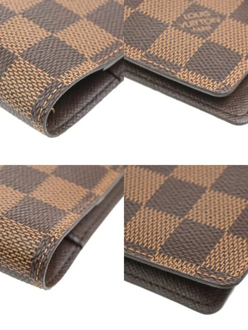 LOUIS VUITTON Agenda PM Cover Damier Ebene Leather Brown Spain